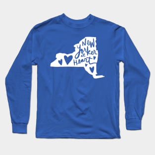 New Yorker At Heart: New York State Pride Long Sleeve T-Shirt
